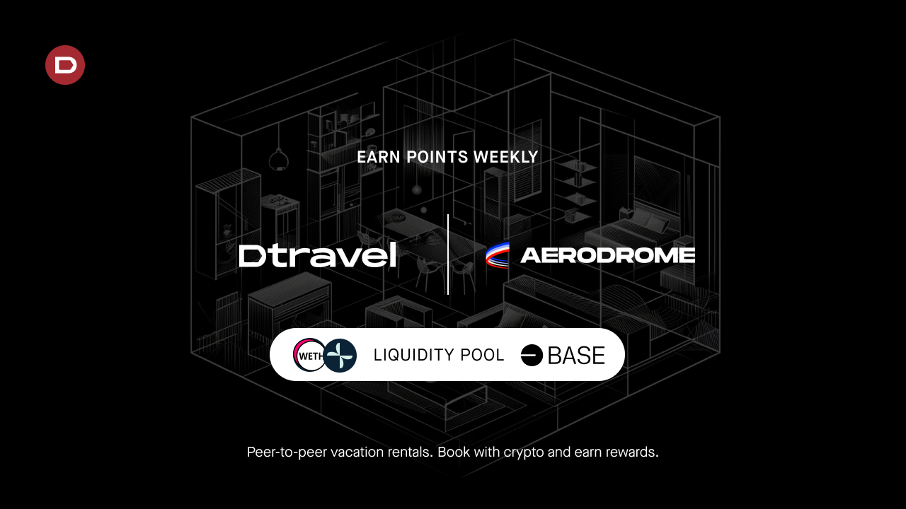 New WETH-TRVL Liquidity Pool on Base via Aerodrome: Collect Dtravel Rewards